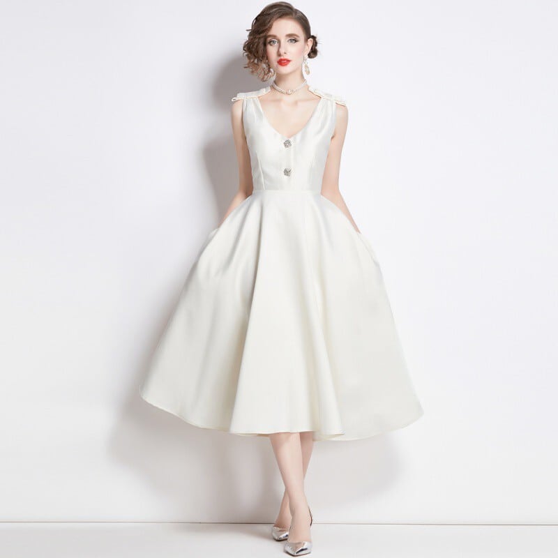 【dress】ビジューデートワンピース　M24499