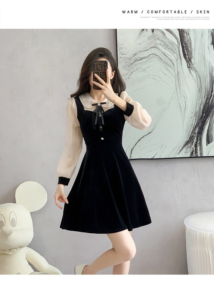 【dress】切り替えデートワンピース　M26181