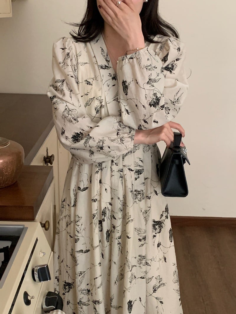 【dress】プリントワンピース　M29582