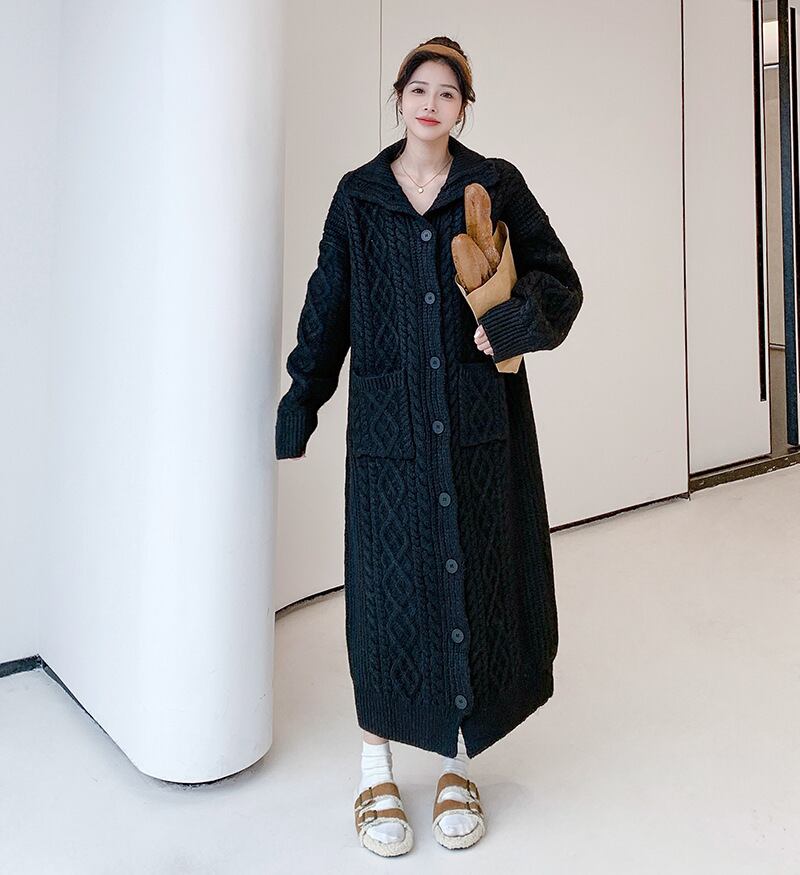 【dress】ロングニットワンピース　N2187