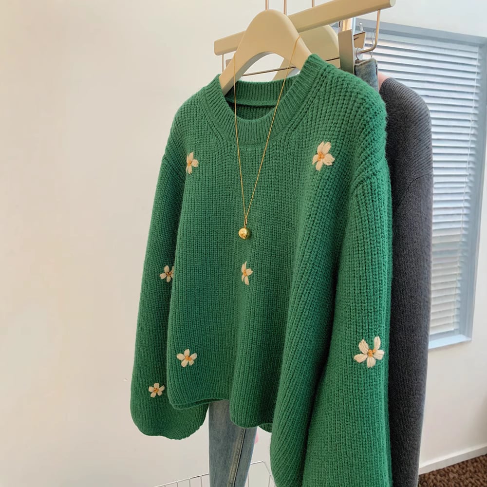 【tops】クルーネックニットセーター　M28853