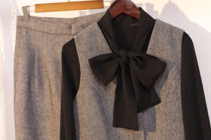 【set】ファッション!気質満点スーツベスト+シャツ+パンツオシャレ3点セット G2525