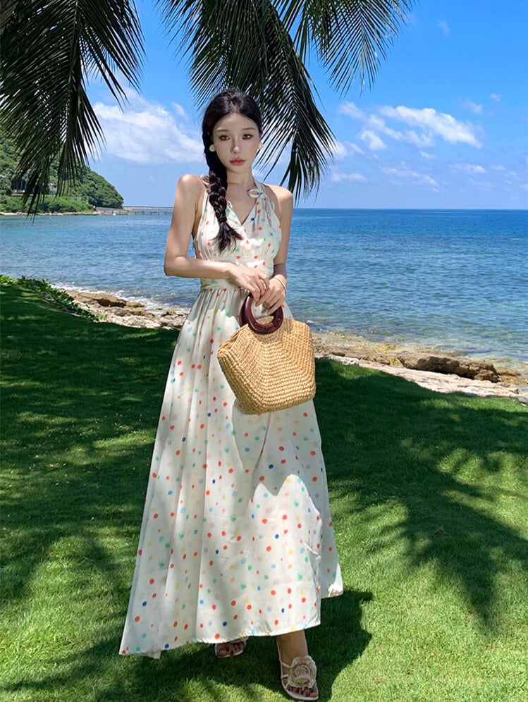 【dress】ホルターネックワンピース　M25231