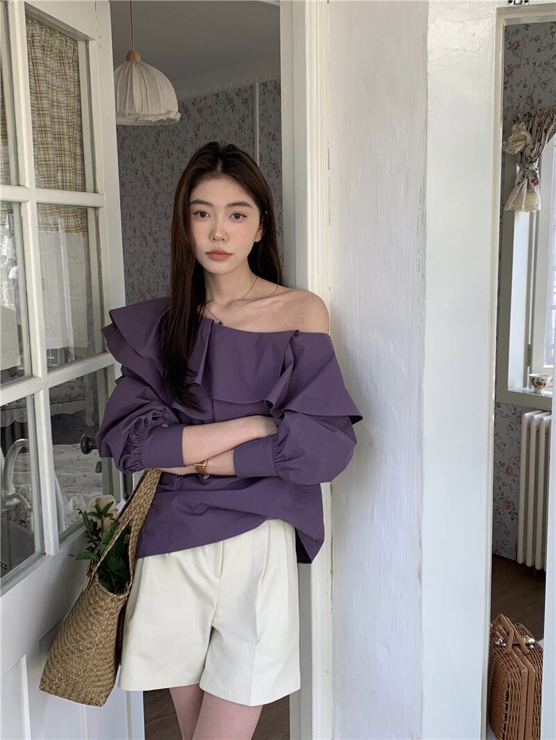 【tops】フリルブラウスG20469