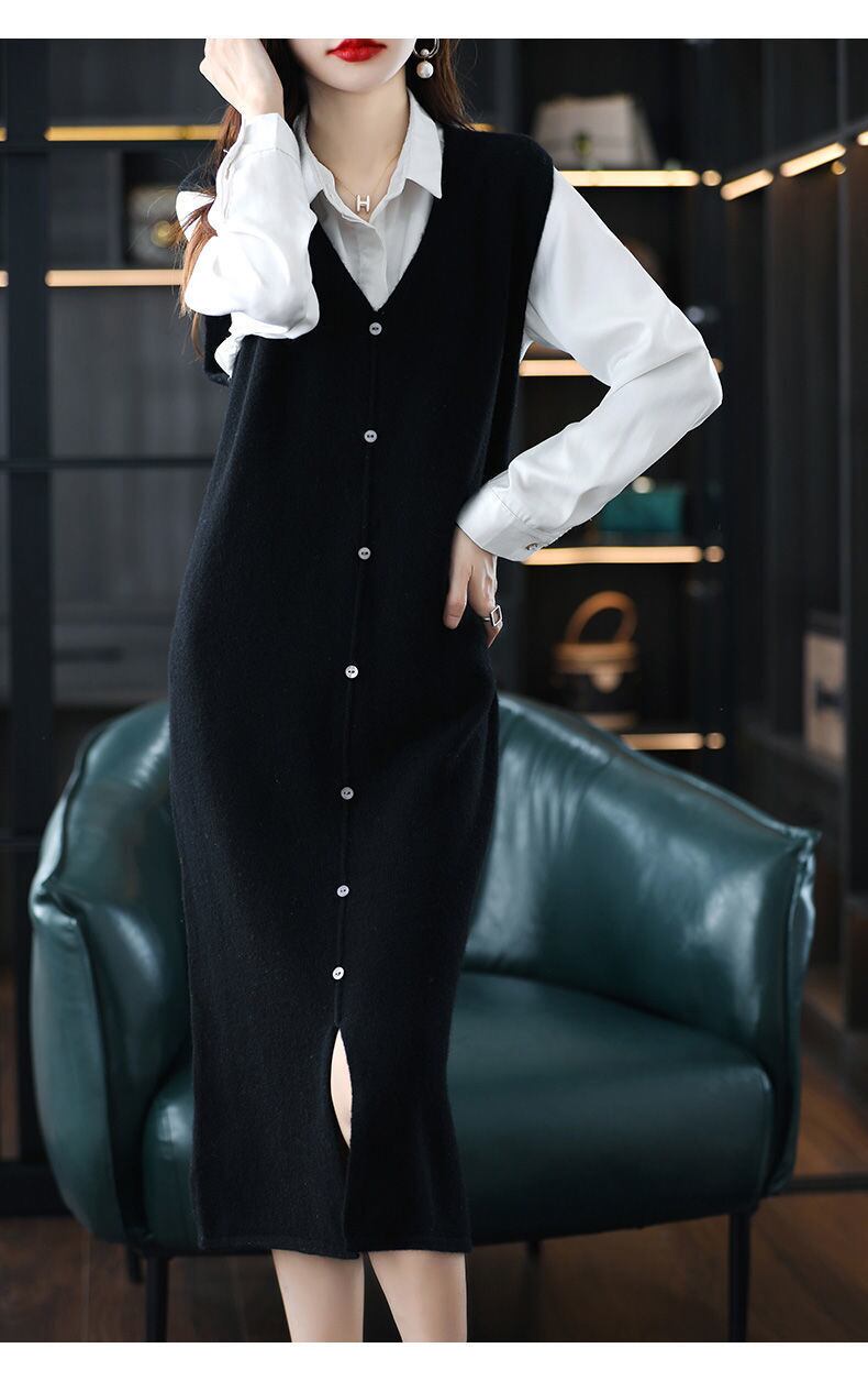 【dress】Ｖネックベストワンピース 　N2239
