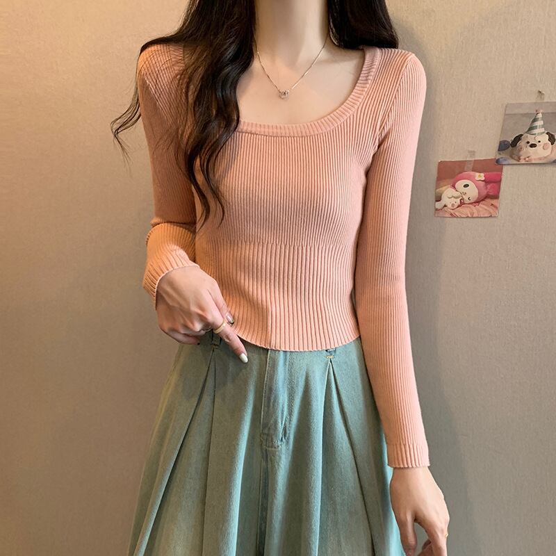 【tops】ニットトップス　M18835