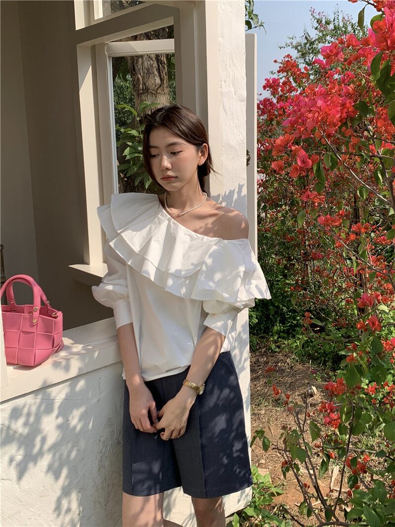 【tops】フリルブラウスG20469