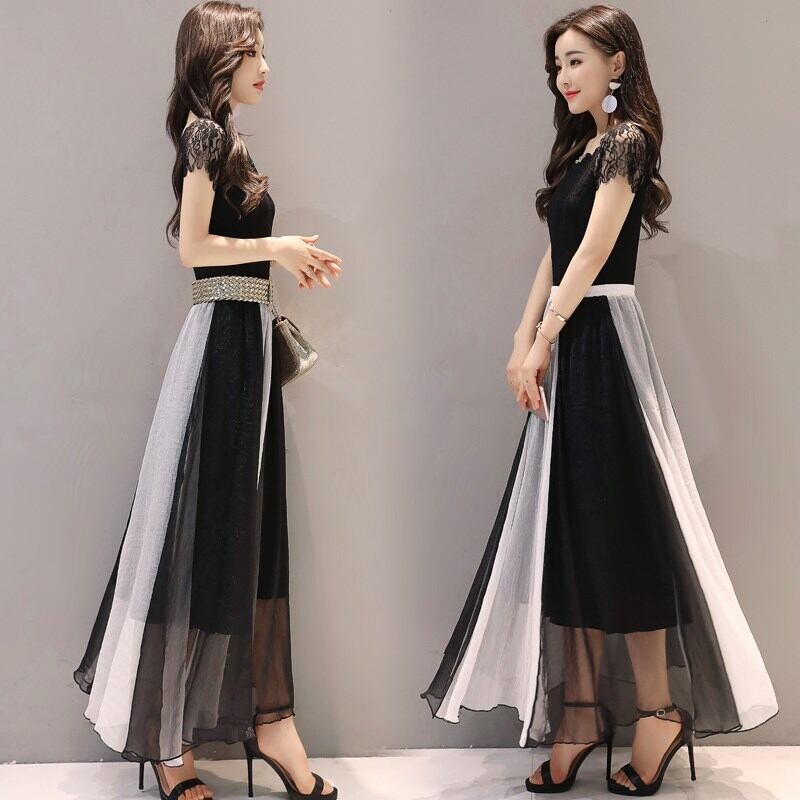 【dress】ファッション気質満点エレガントプリント体型カバー着痩せワンピース G0533