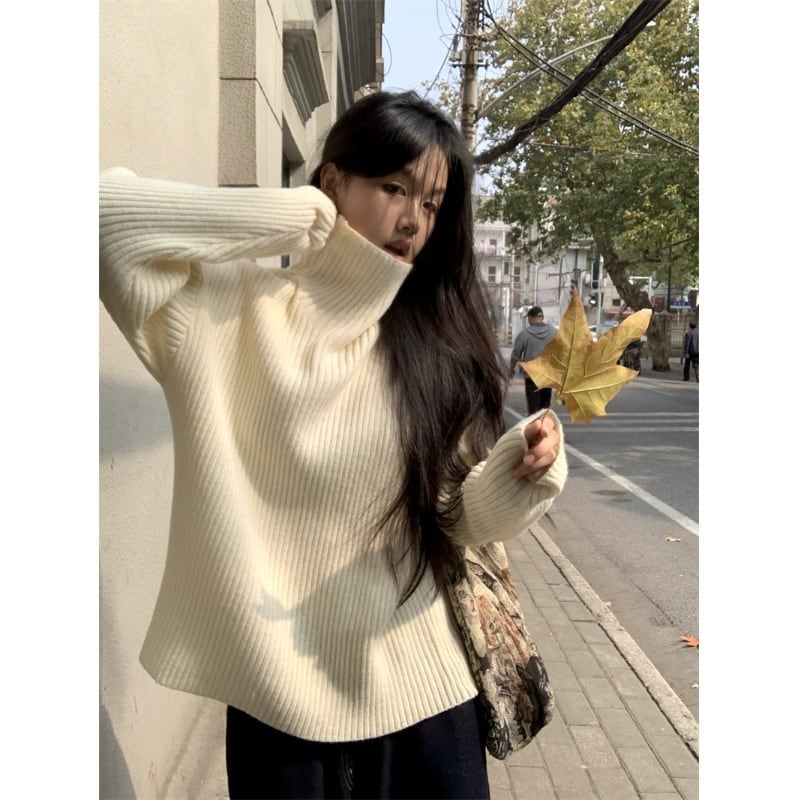 【tops】ハイネックニットセーター　M28899