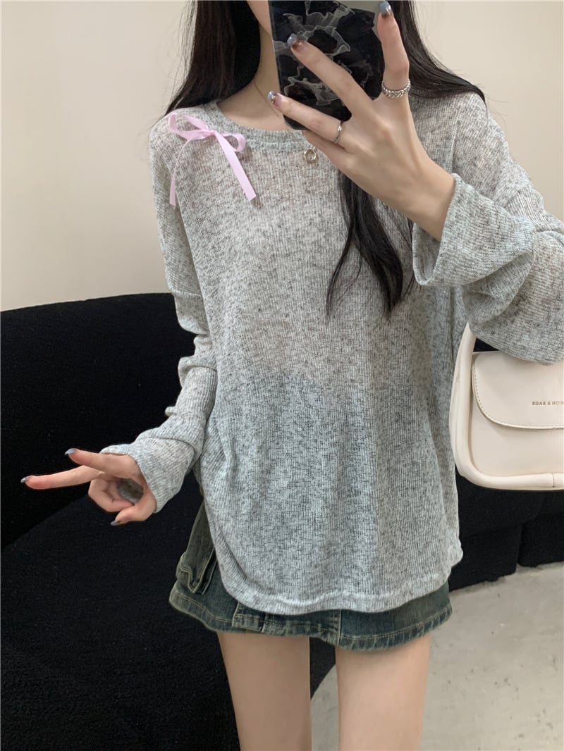 【tops】長袖Tシャツ　M25268