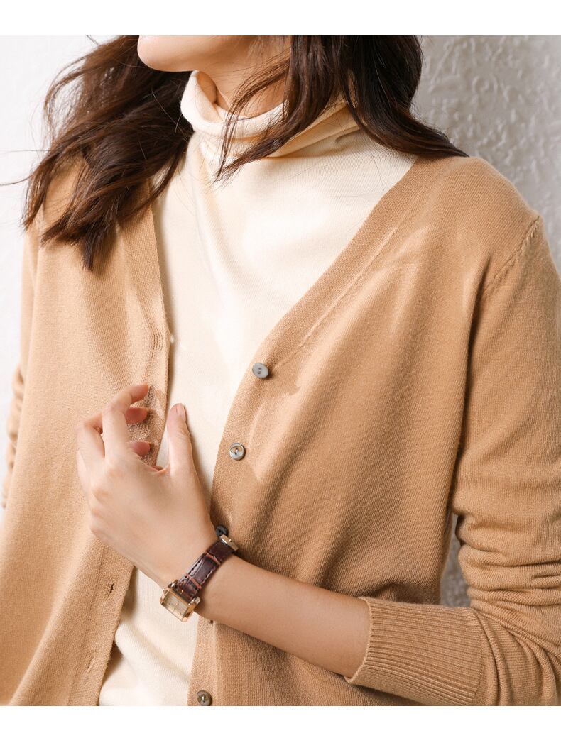 【outer】Vネックニットカーデ　M19164