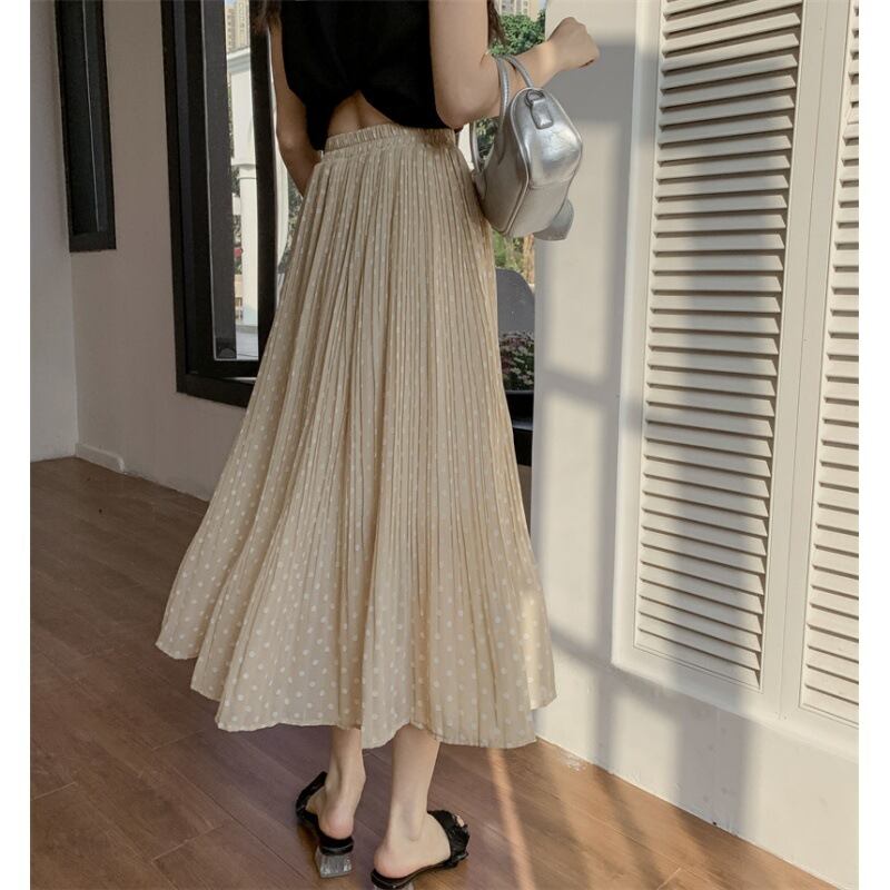 【bottoms】シフォンドット柄スカートG20489