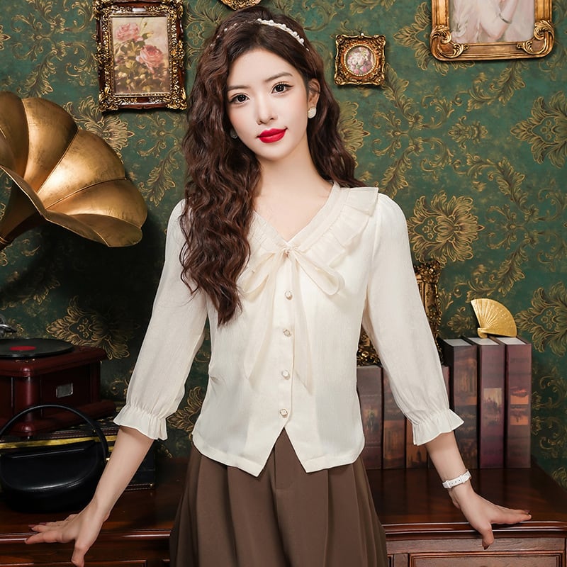 【tops】ドールカラーブラウスG21295