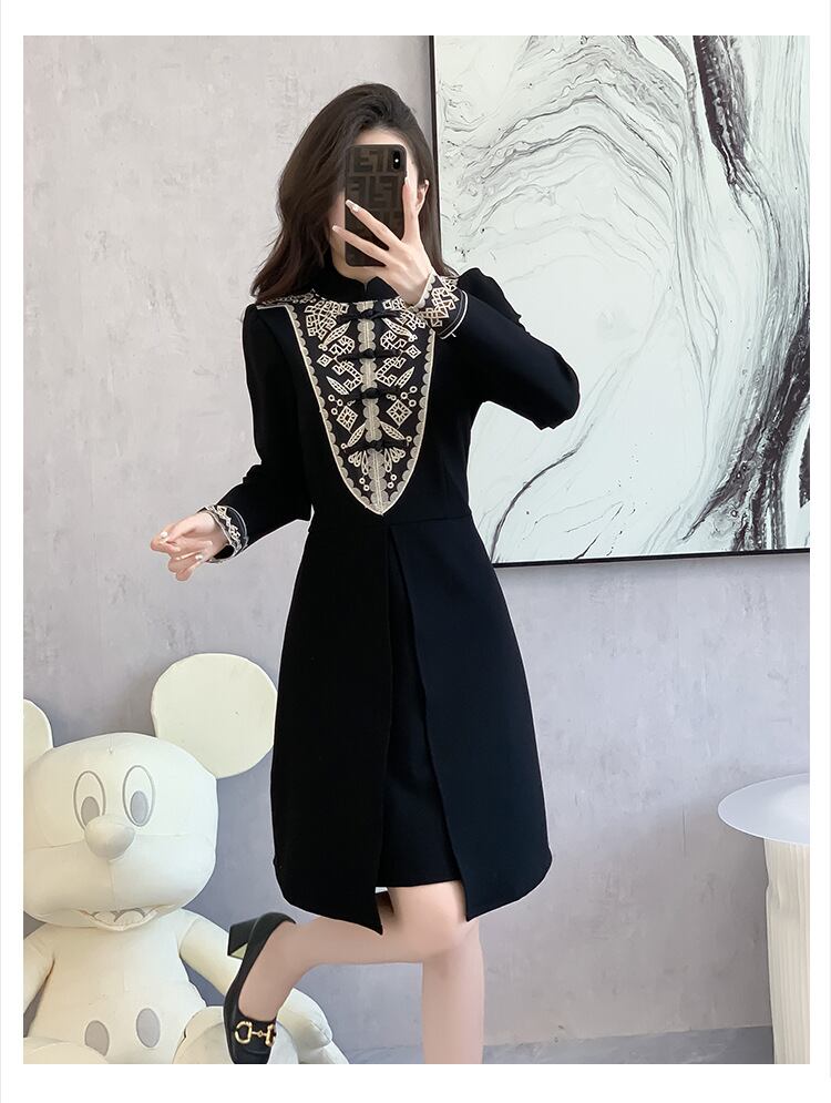 【dress】切り替えワンピース　M27191