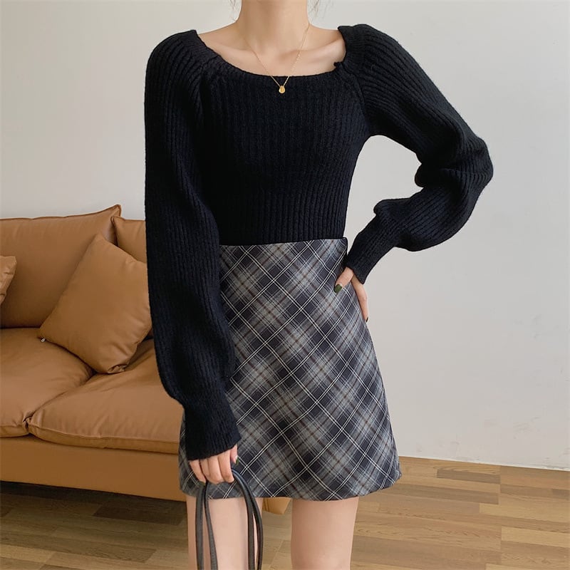 【tops】ニットトップス　M27328