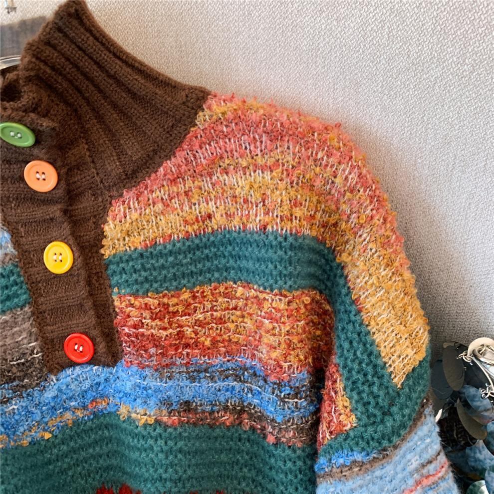 【tops】ハイネックニットセーター　M28230