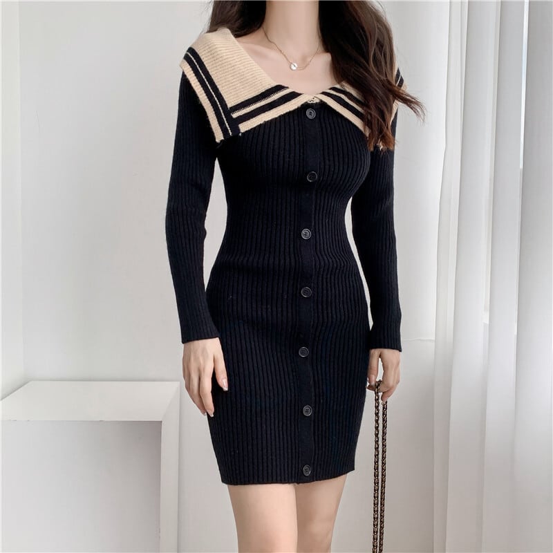 【dress】ニットワンピース　M25516