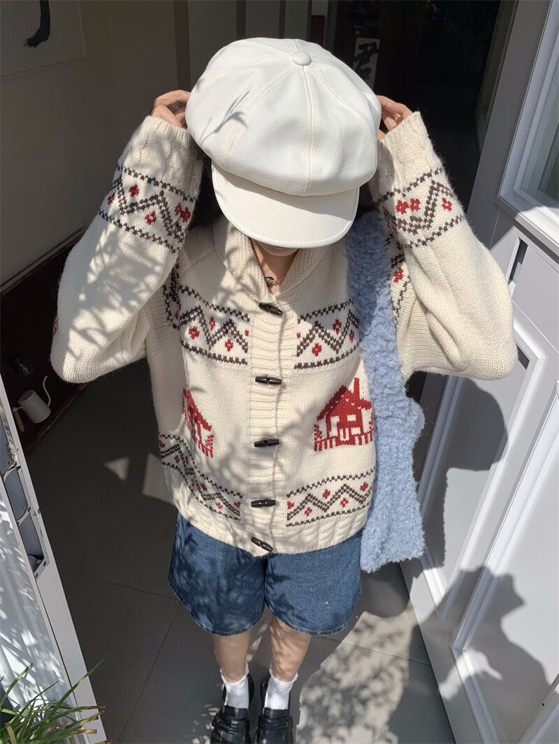 【outer】ニットカーデ　M27388