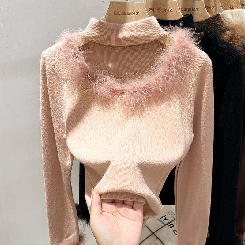 【tops】ファーニットトップス　M27760