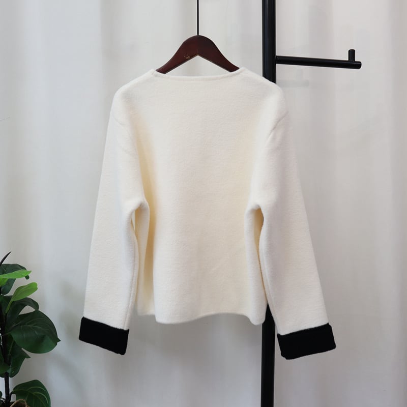 【outer】ハートモチーフニットカーディガン　N2710