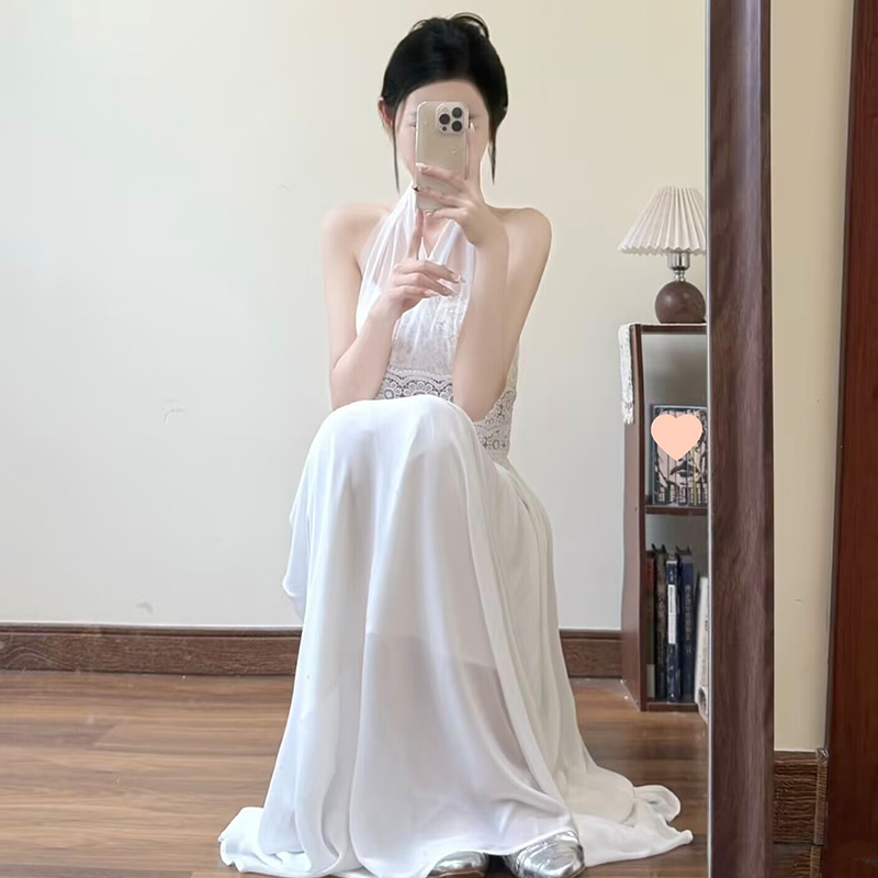 【dress】3WAYレースドッキングロングワンピース N3588