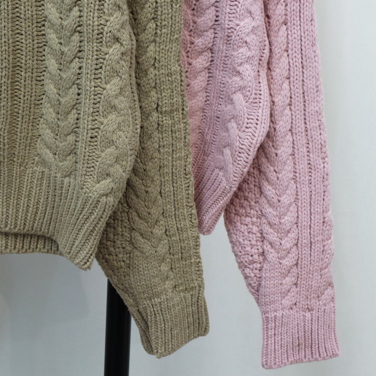 【tops】クルーネックニットセーター　M18787