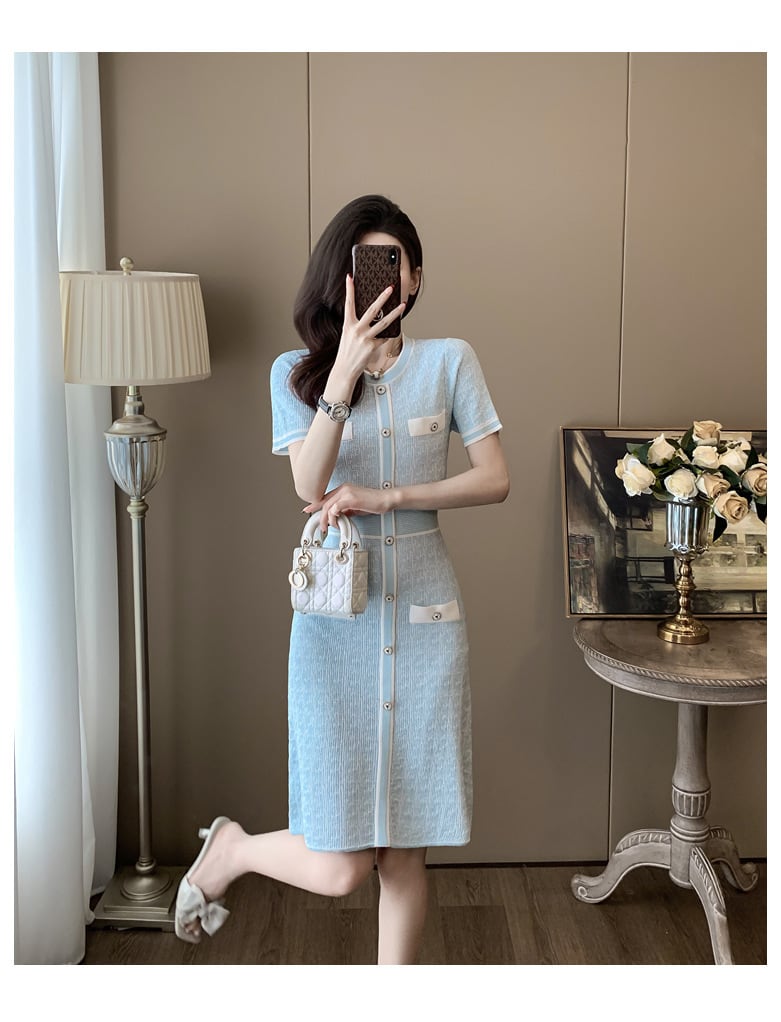 【dress】ニットワンピース　M24003