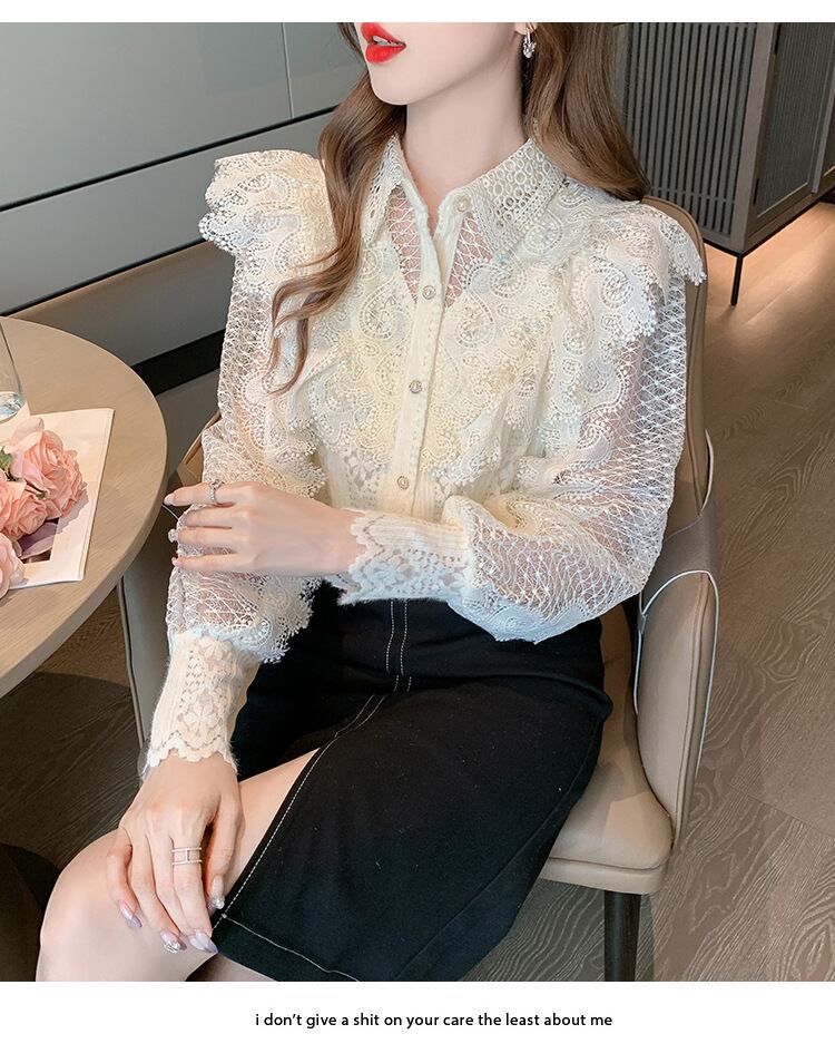 【tops】レースシャツトップス　M29262