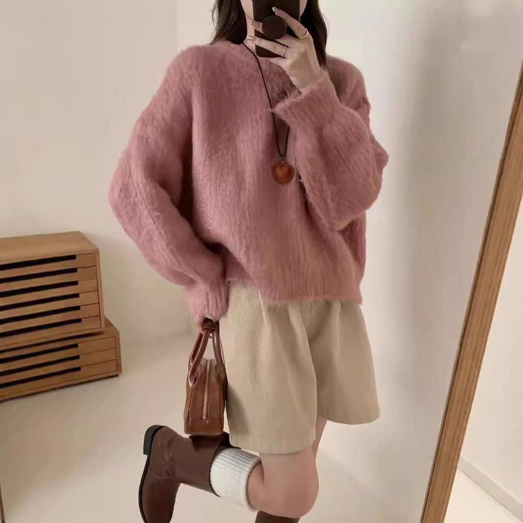 【tops】クルーネックニットセーター　M26128