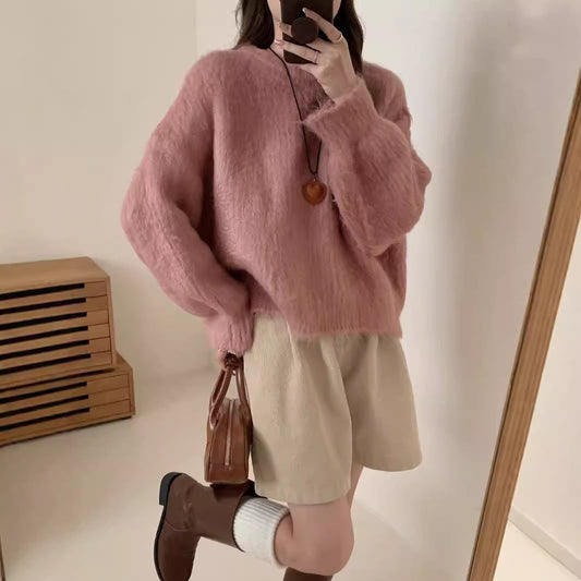 【tops】クルーネックニットセーター　M26128