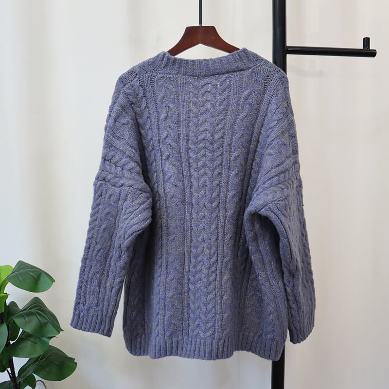 【outer】Vネックニットカーデ　M25702