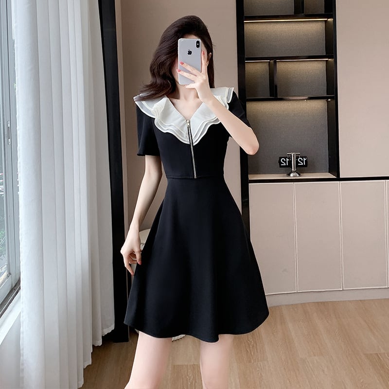 【dress】フリルデートワンピース　M24563