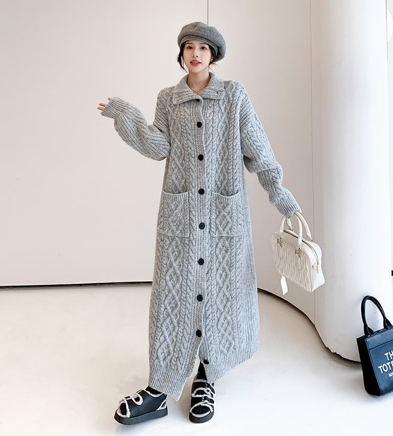 【dress】ロングニットワンピース　N2187