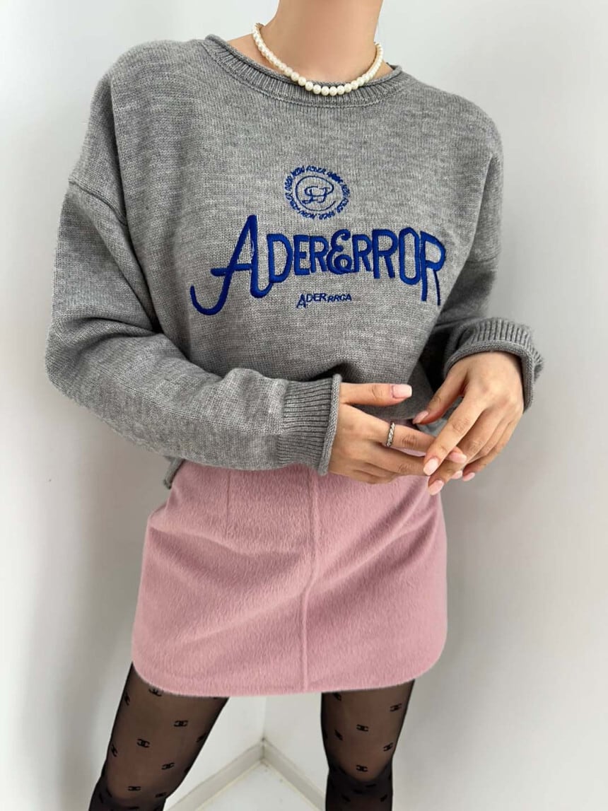 【tops】ラウンドネックニットセーターG19836