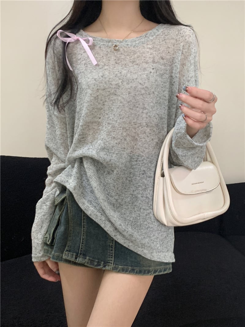【tops】長袖Tシャツ　M25268