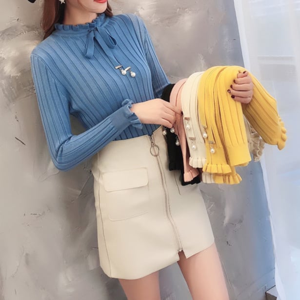 【tops】ニットトップス　M27608