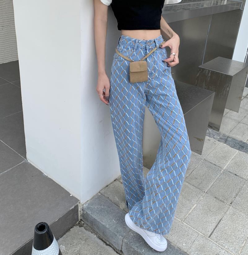 【bottoms】個性的なデザインレトロ夏デニムガウチョパンツ G0253