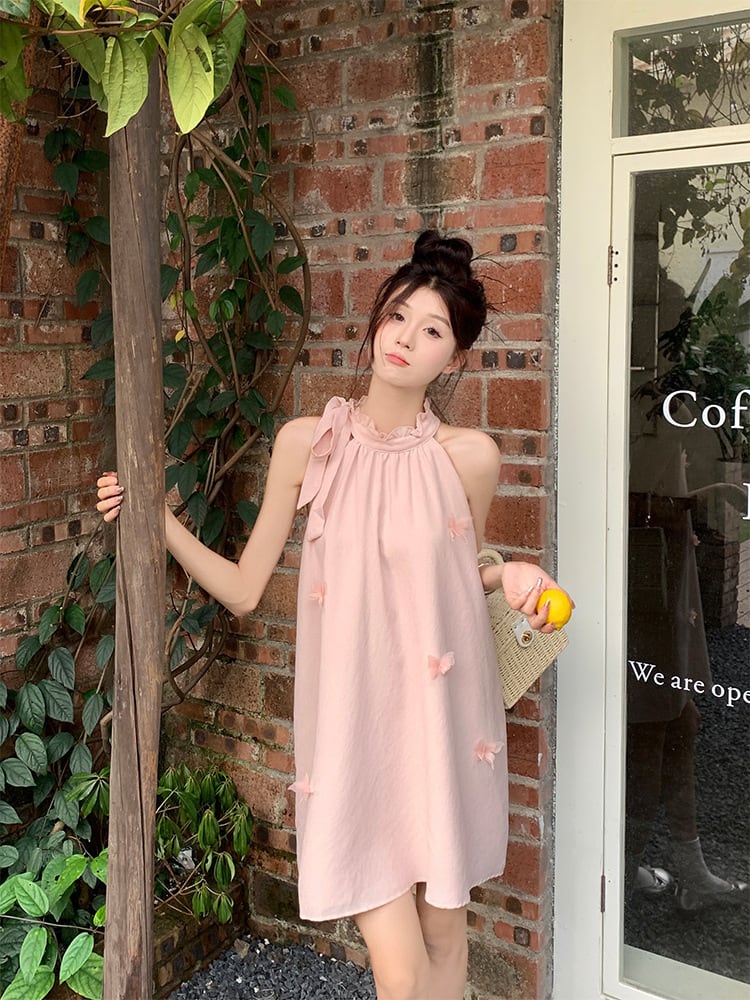 【dress】ホルターネックワンピース　M24824
