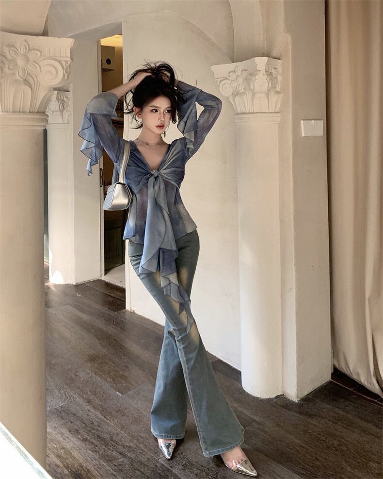 【tops】タイダイ染めブラウスG20196