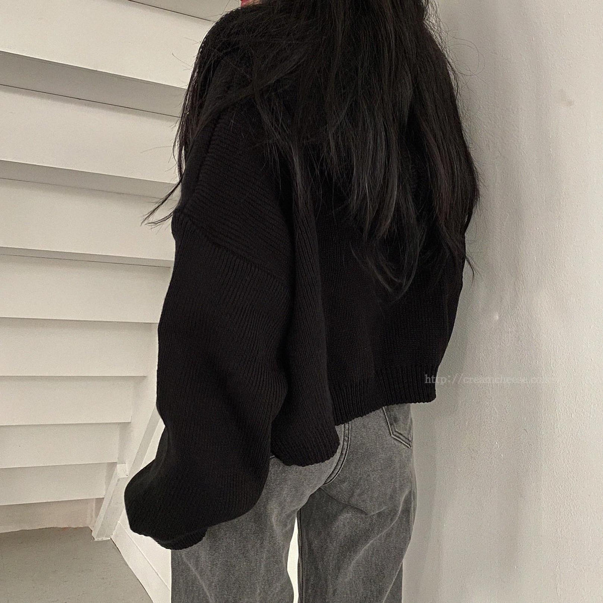 【outer】ファスナーニットカーデ　M26115