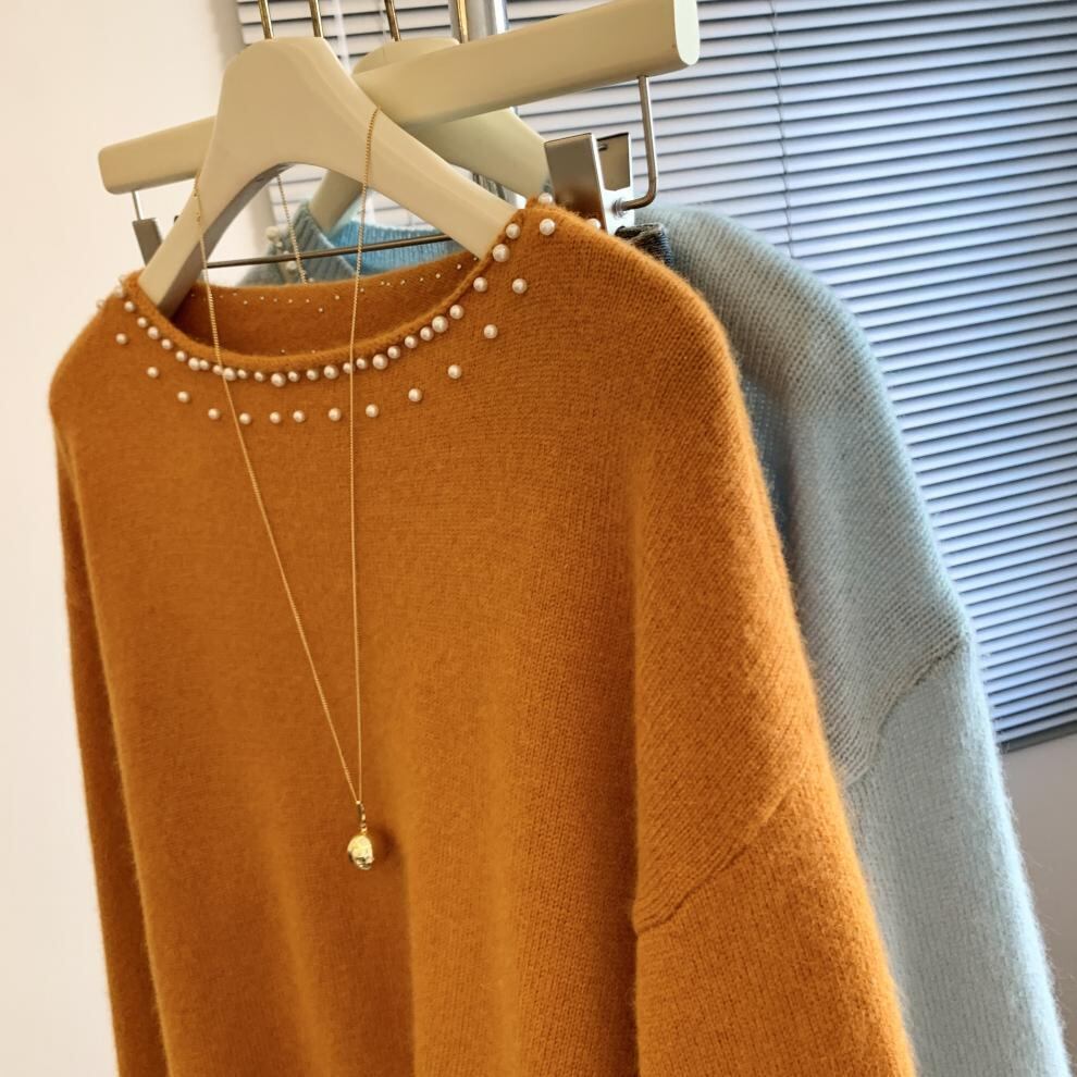 【tops】パールニットセーター　M29254
