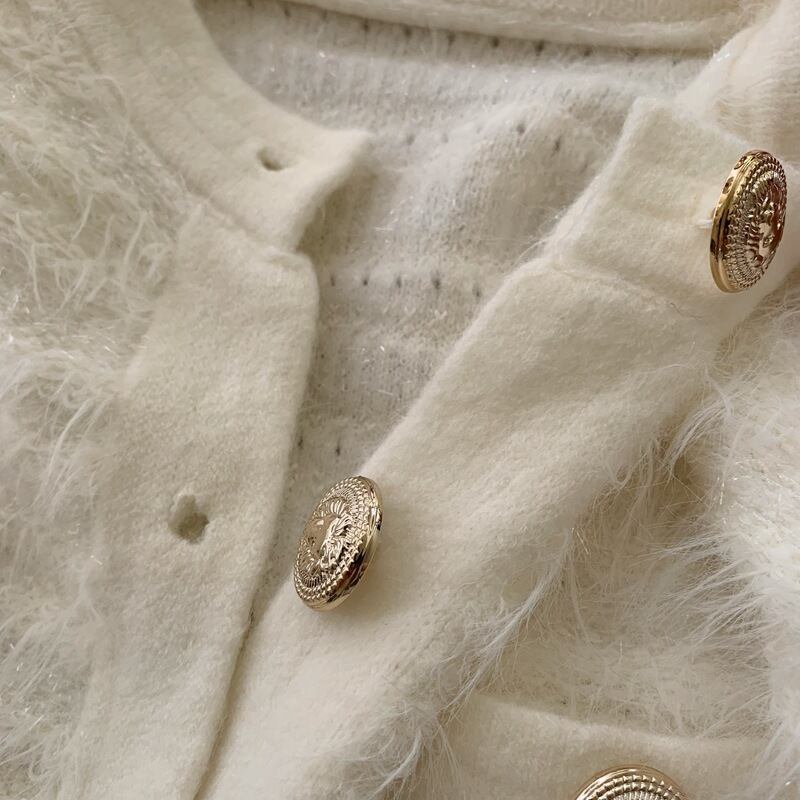【outer】クルーネックニットカーデ　M27211