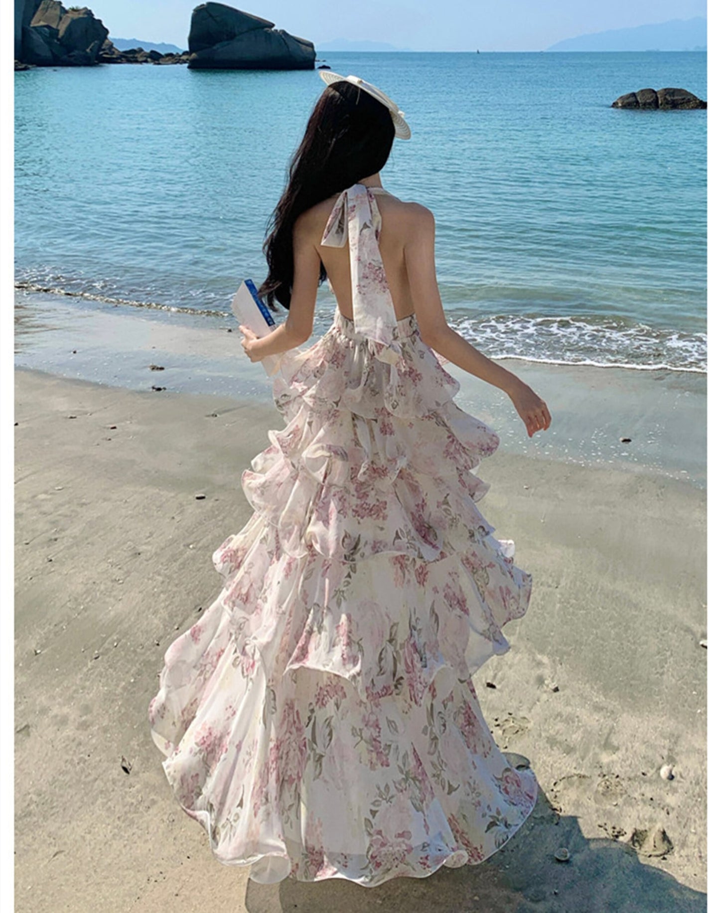 【dress】ティアードロングワンピース　N3542