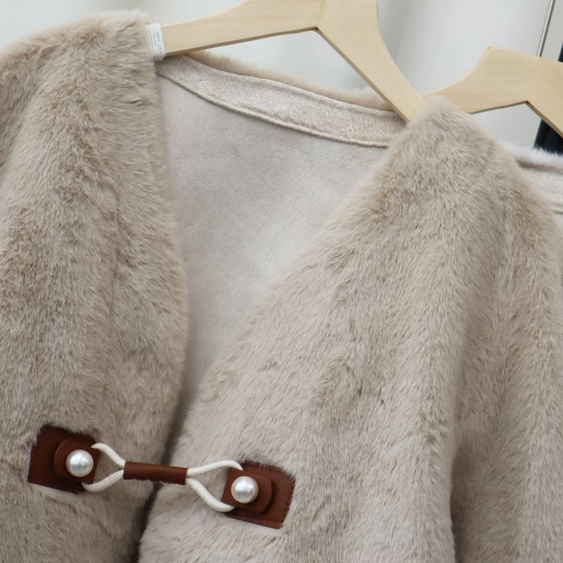 【outer】ファーショートコート　M27173