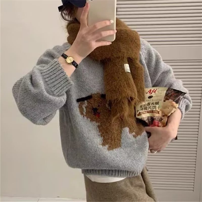 【tops】クルーネックニットセーター　M28911