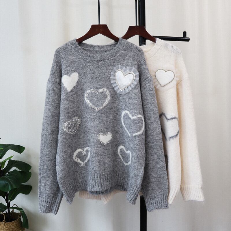 【tops】ビジューニットセーター　M27294