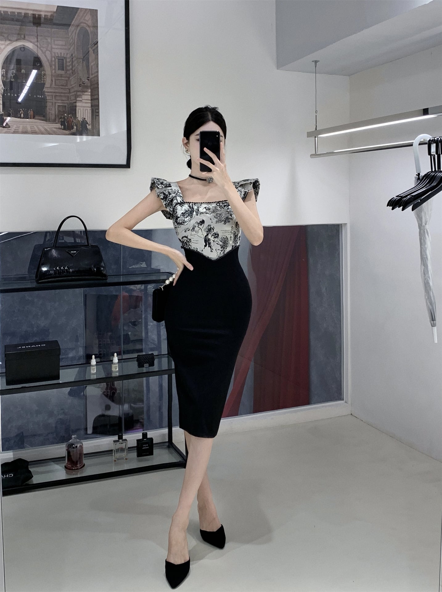 【dress】切り替えデートワンピース　M22208