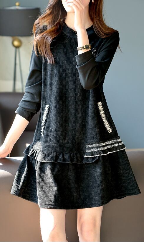 【dress】ビーズフリルワンピース G20260