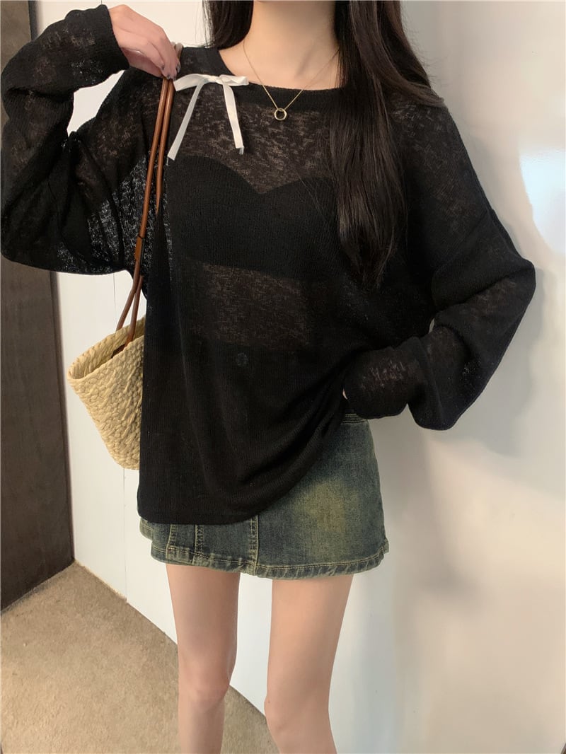 【tops】長袖Tシャツ　M25268