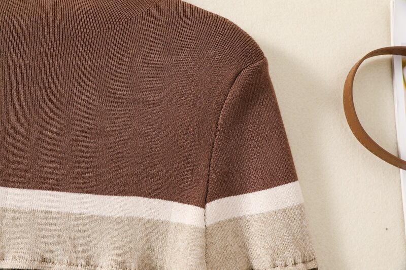 【tops】ドッキングニットトップス　M28451
